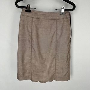 White House Black Market Brown Skirt Size 00P